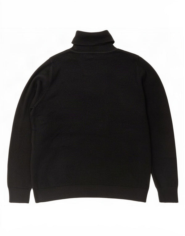 Maglione maglione a collo alto da donna Marks & Spencer UK 16 grande acrilico grigio