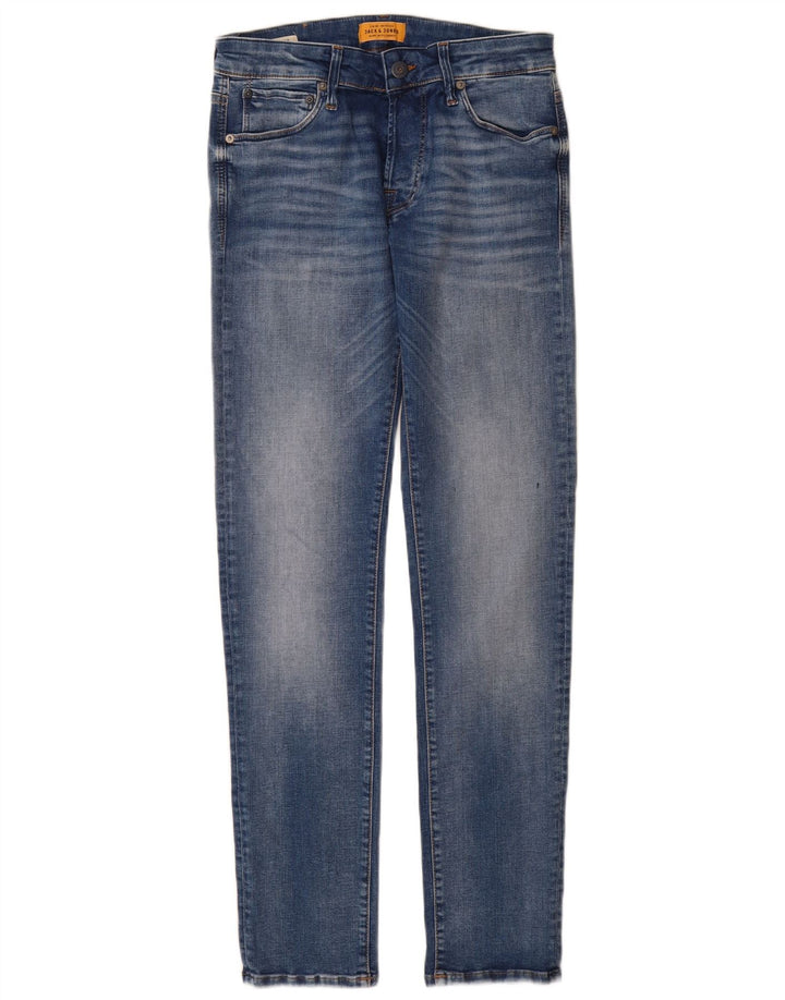 Jeans slim da uomo Jack & Jones W28 L32 cotone blu