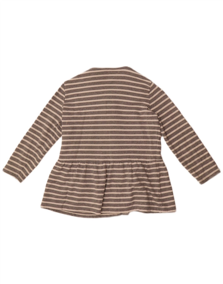 Camicetta da donna Sun68 UK 10 piccolo cotone a righe grigie