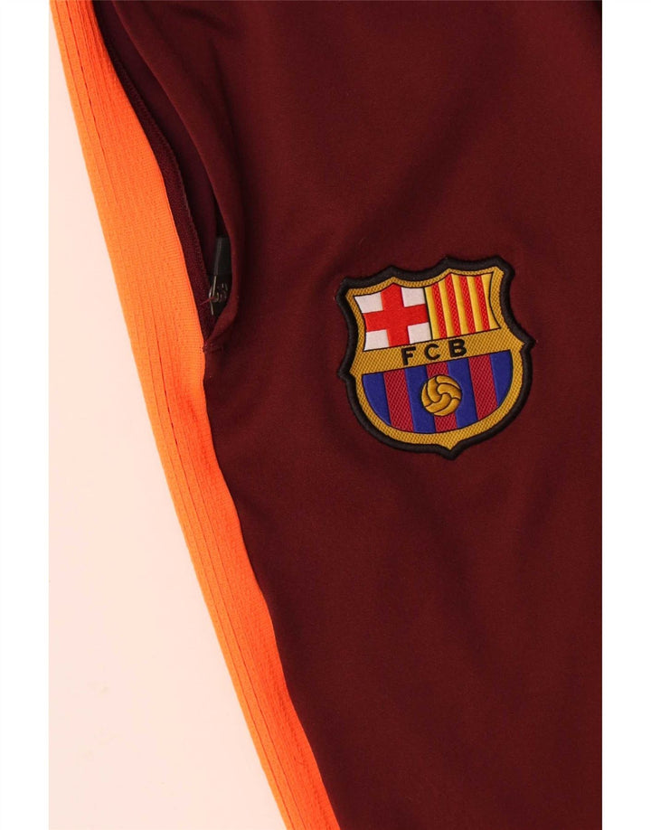 Pantaloni da tuta Nike Barcelona da uomo, grandi, in poliestere color block marrone