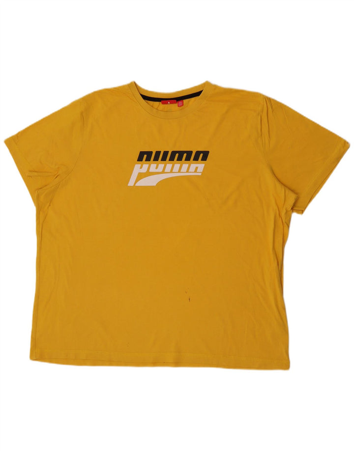 Maglietta grafica da uomo Puma Top 2XL Gialla