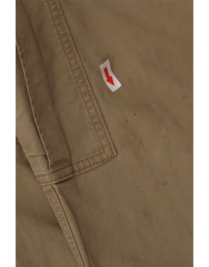 Pantaloni cargo slim da uomo SUPERDRY W32 L32 in cotone beige