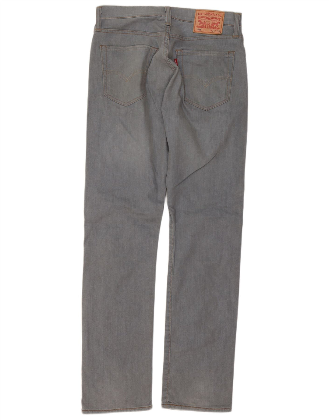 Levi's Uomo 504 Jeans dritti W31 L34 Cotone grigio