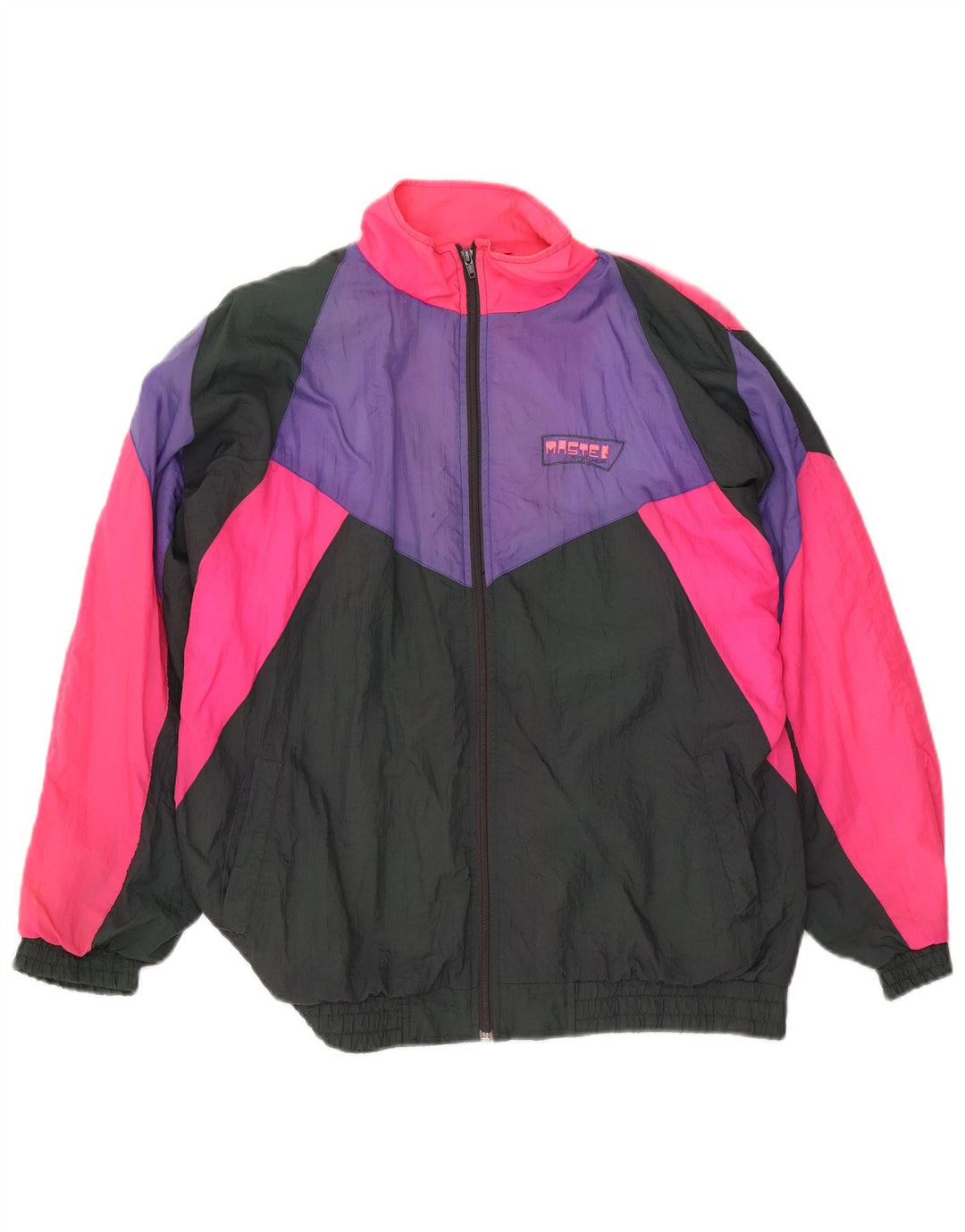 Giacca da tuta da uomo Master in poliammide color block medio multicolore