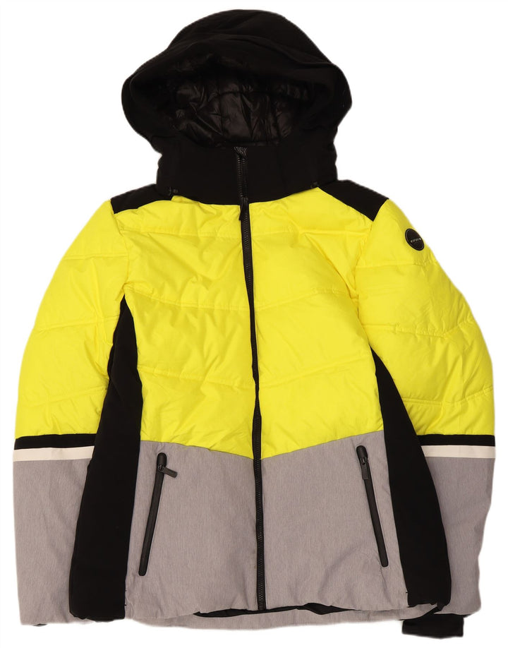 Giacca imbottita con cappuccio da uomo Icepeak UK 38 Medium Yellow Colourblock