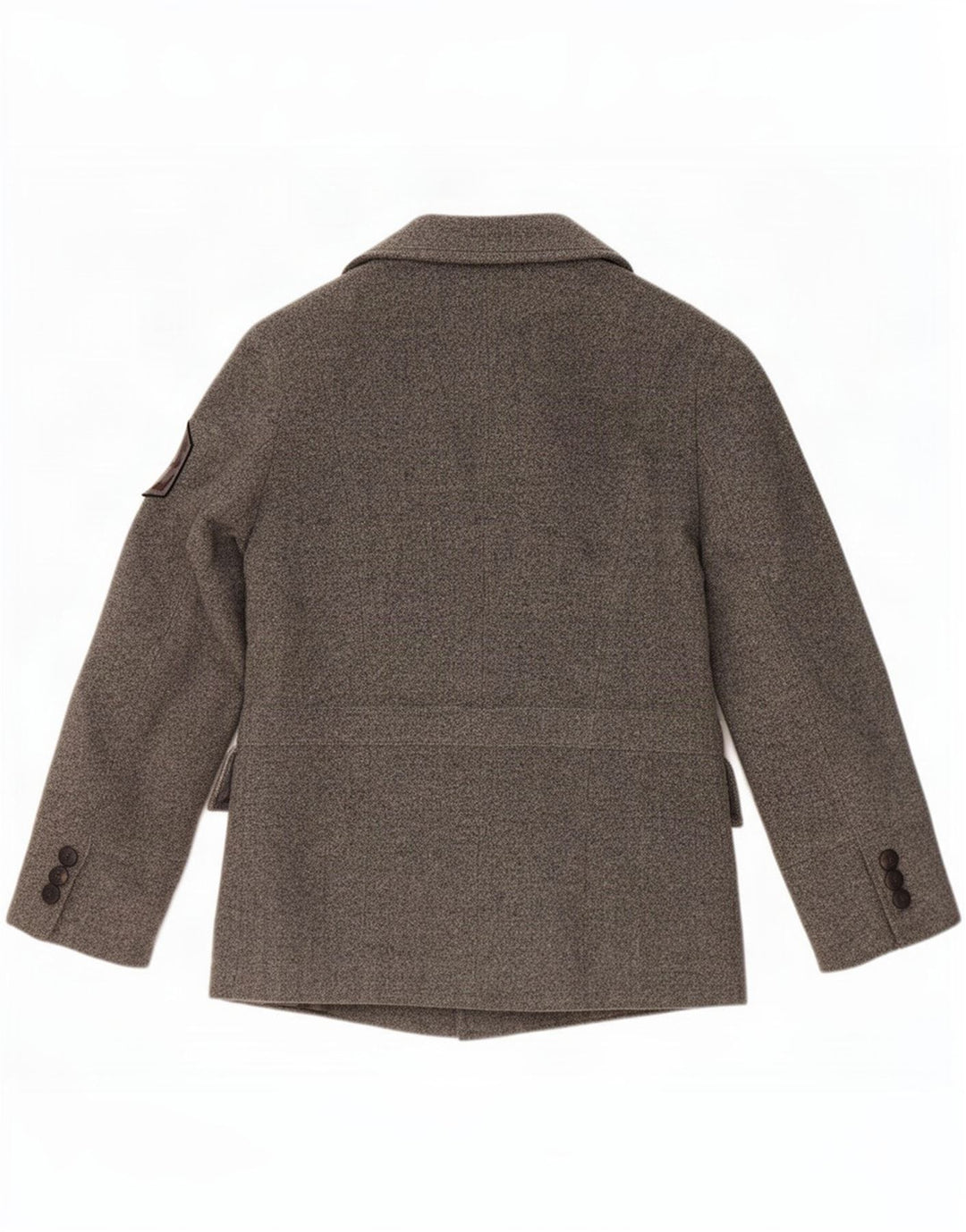 Cappotto da marinaio da uomo Zara UK 40 grande in lana grigia