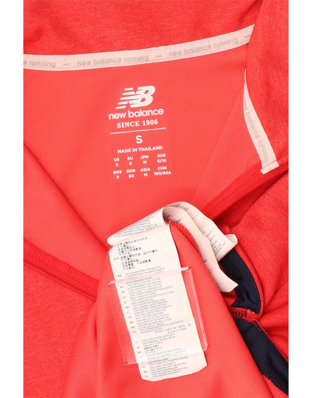 Maglia da ginnastica con grafica da donna NEW BALANCE UK 10 piccola arancione