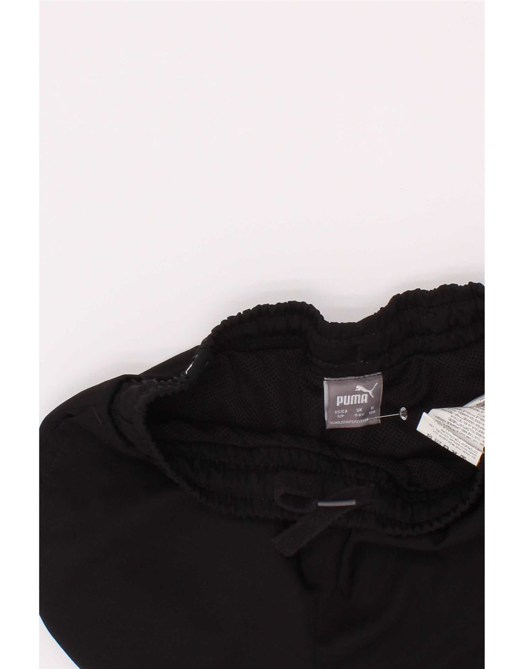 Pantaloncini sportivi Puma da bambino 7-8 anni in poliestere nero