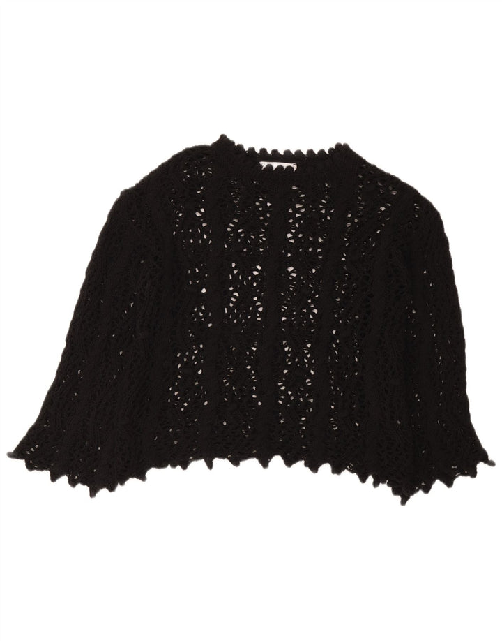 Top Zara da donna all'uncinetto all'uncinetto UK 10 piccolo nero