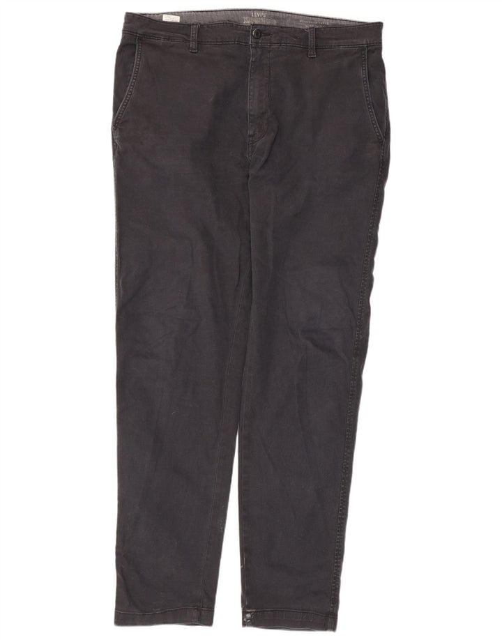 Pantaloni chino affusolati dalla vestibilità standard da uomo Levi's W36 L32 Grigi