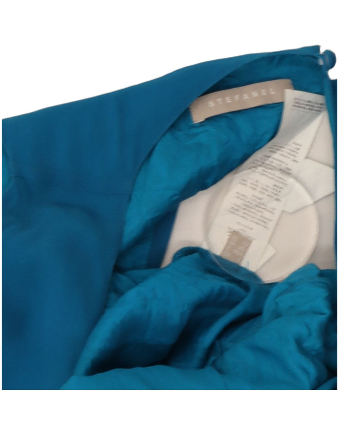 Abito da donna a trapezio oversize con spalle scoperte Stefanel US 8 Blu medio