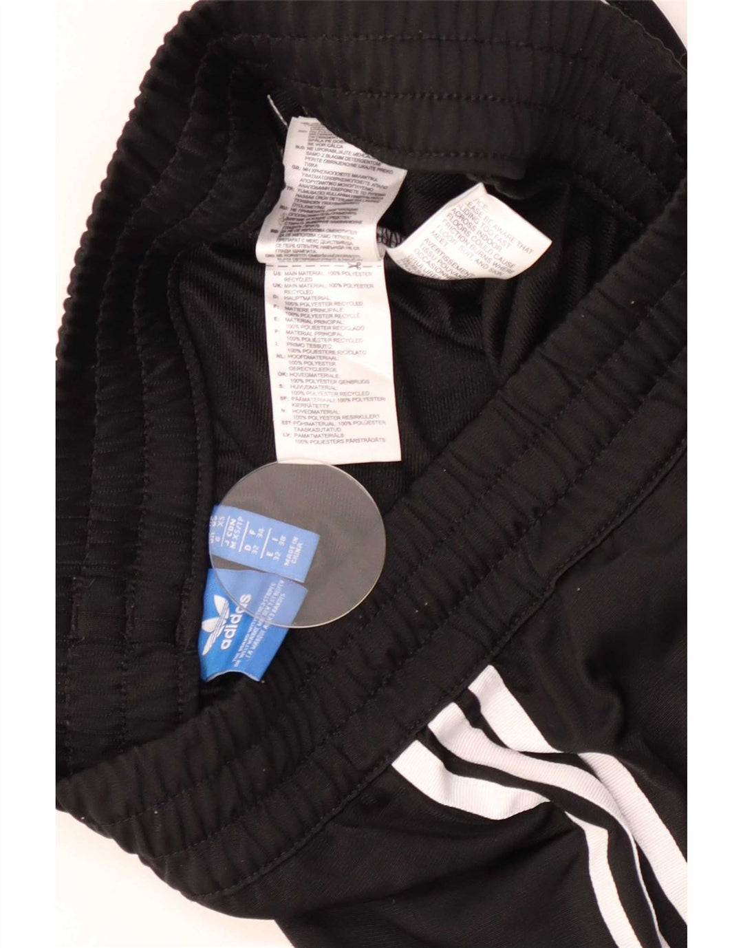 Pantaloncini sportivi Adidas da donna UK 6 XS poliestere nero
