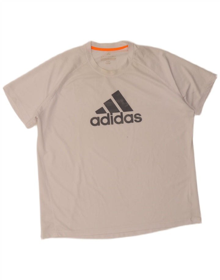 Maglietta grafica da uomo Adidas Top 2XL Bianca