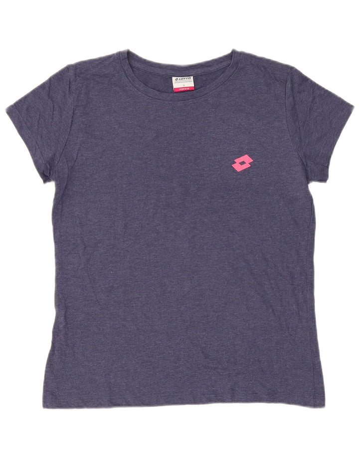 T-shirt da donna Lotto Top UK 10 Small Blu Navy in cotone