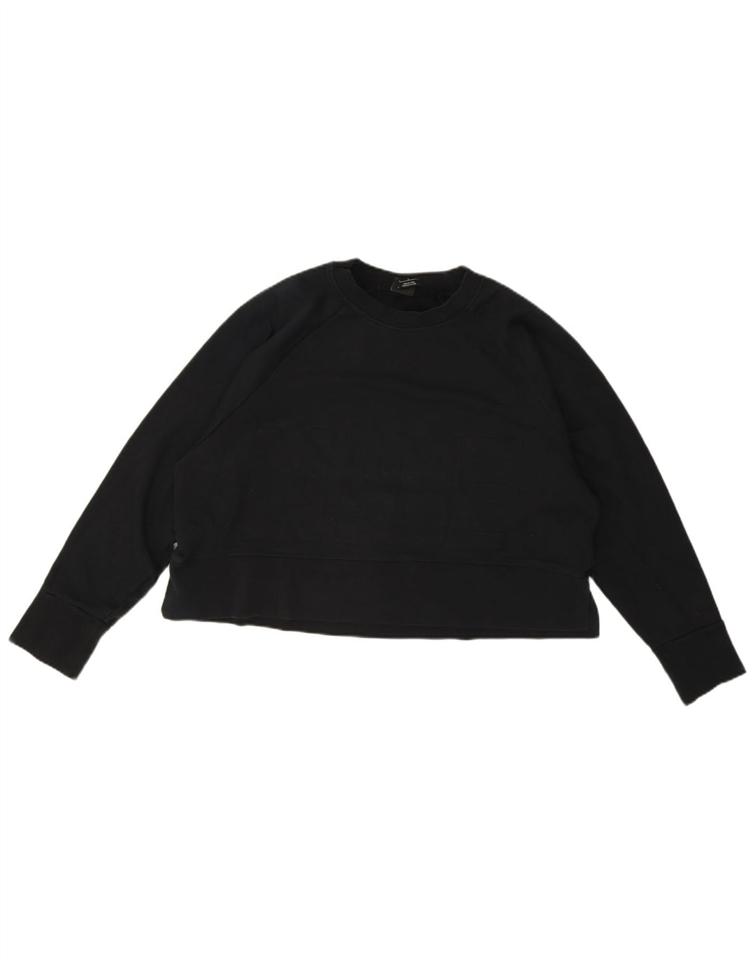 Felpa oversize Nike Dri Fit Crop da donna, taglia UK 16, grande, nera