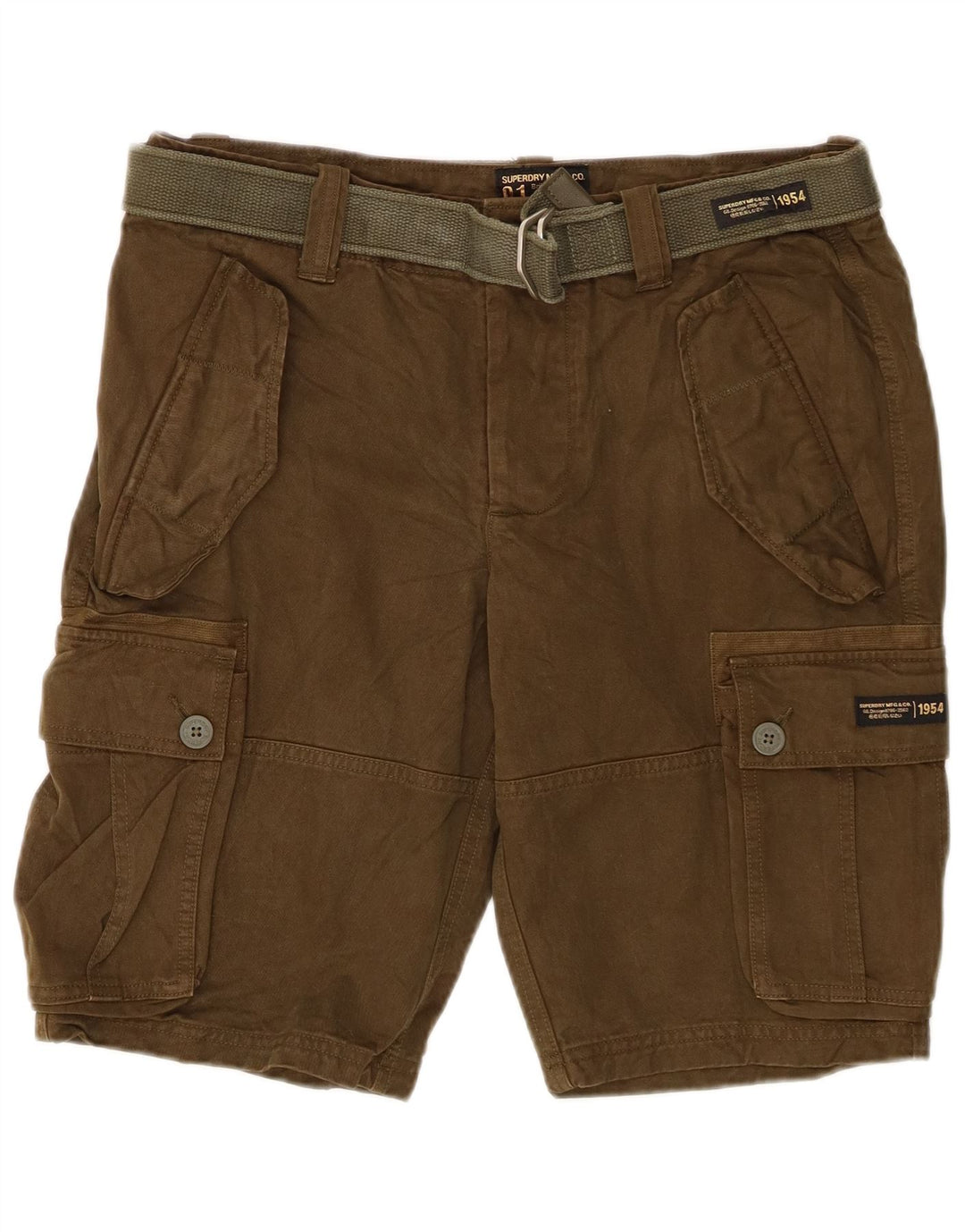 Pantaloncini cargo da uomo Superdry W32 cotone kaki medio