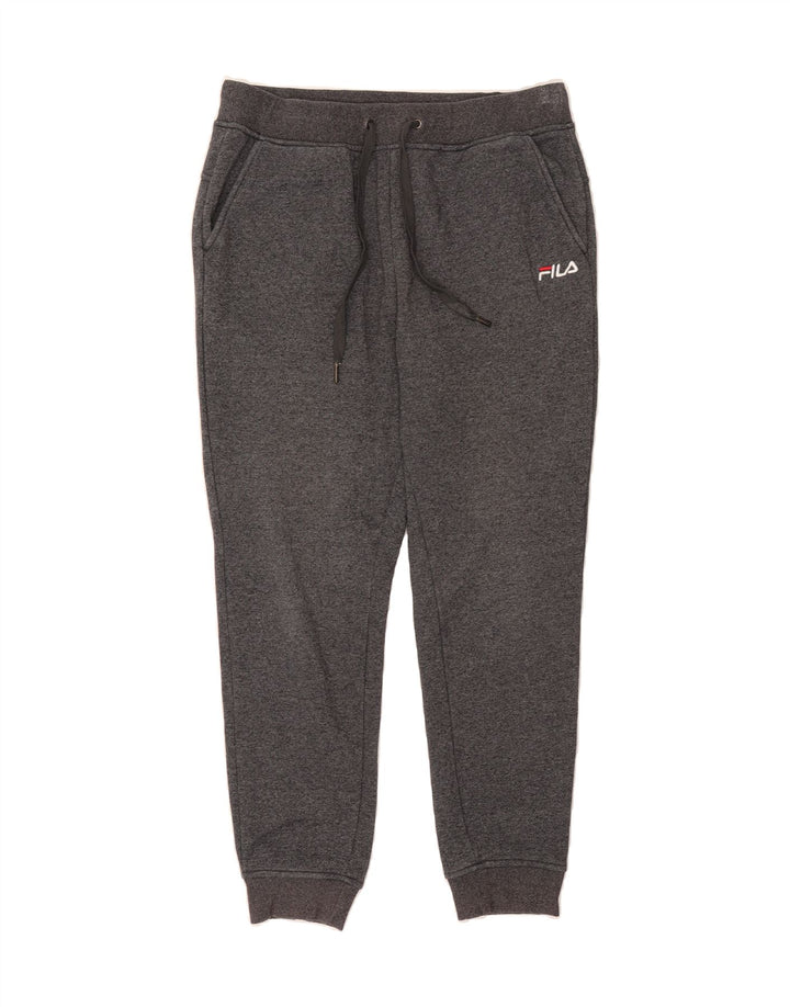 FILA Womens Tracksuit Trousers Joggers UK 14 Medium  Grey Flecked Vintage Fila and Second-Hand Fila from Messina Hembry 