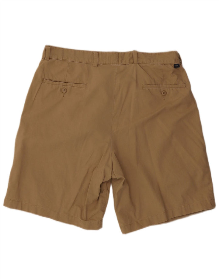 Pantaloncini chino con pegging da uomo Dockers W34 grandi in cotone marrone