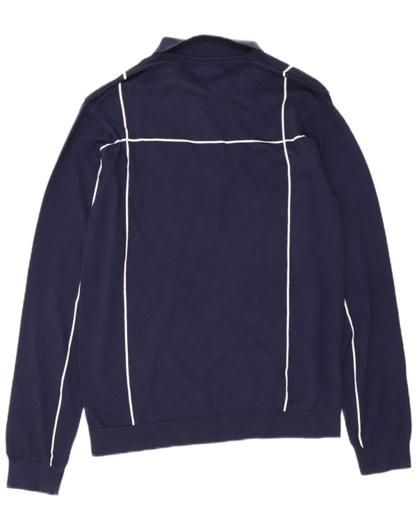 Maglione Fila da uomo con collo alto in cotone a righe medie blu navy
