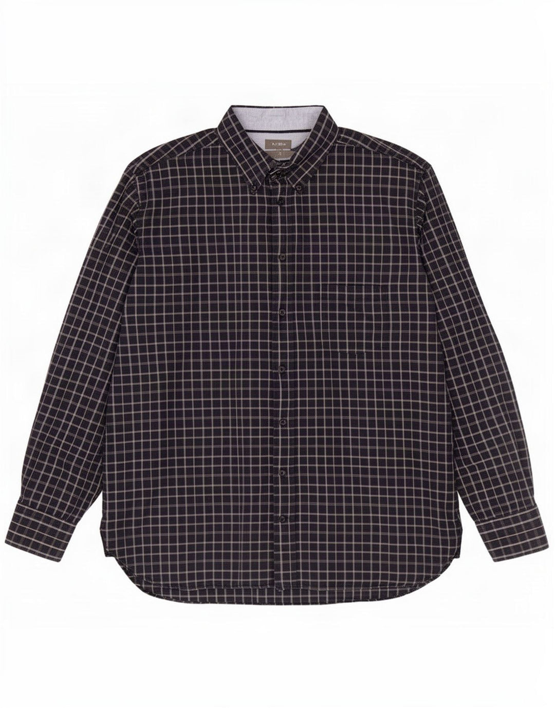 Camicia da uomo J. Crew 2XL in cotone a quadretti blu navy