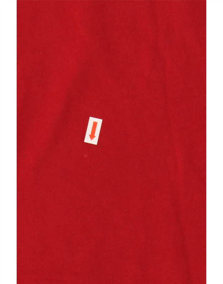 T-shirt grafica da uomo ADIDAS Top rosso medio in cotone