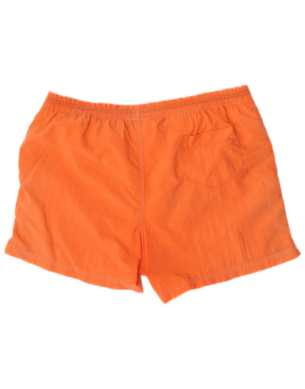 Pantaloncini da bagno grafici da uomo Champion 2XL arancione color block in poliammide