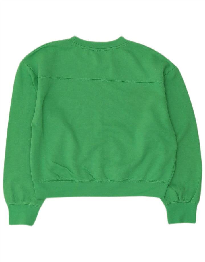 Felpa oversize da donna Zara UK 10 piccola verde poliestere