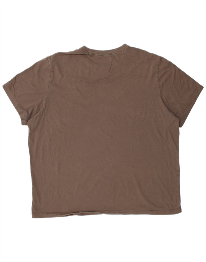 T-shirt da uomo NIKE Top 2XL in cotone marrone