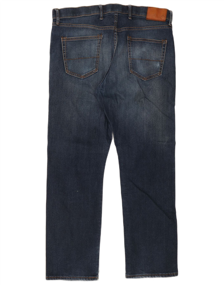 MARKS & SPENCER Jeans dritti da uomo vestibilità regolare W38 L31 cotone blu