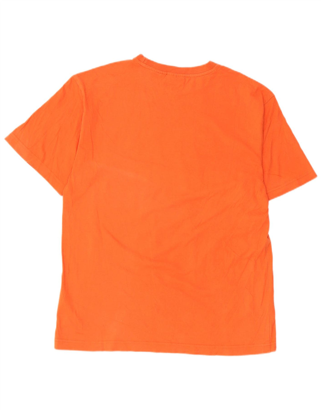 T-shirt grafica da uomo Fila Top in cotone a righe arancioni medie
