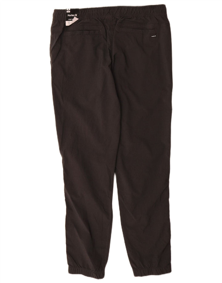 Pantaloni chino da jogging Hurley da donna medi W32 L30 nylon grigio