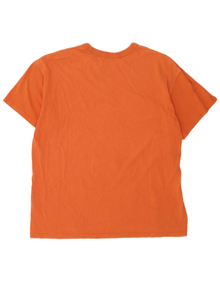 T-shirt da uomo Nike Top XL in cotone arancione