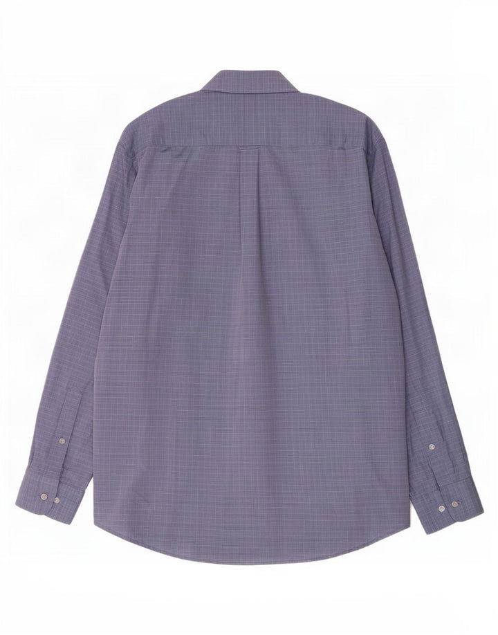 Camicia da uomo St. Bernard Taglia 39 15 1/2 Check blu medio