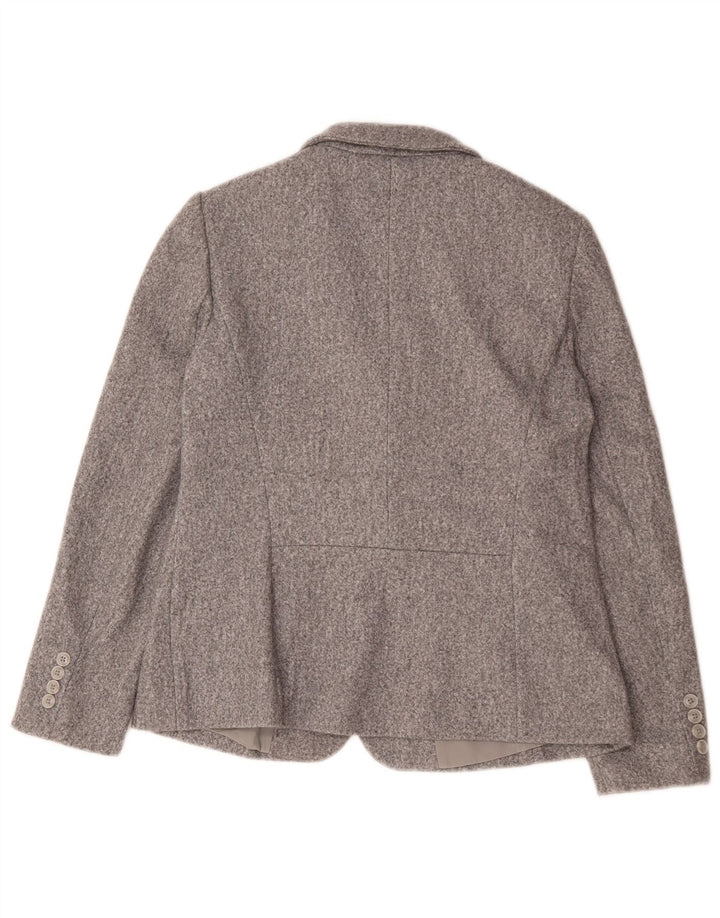 Giacca blazer a 2 bottoni Marks & Spencer da donna UK 12 Poliestere grigio medio