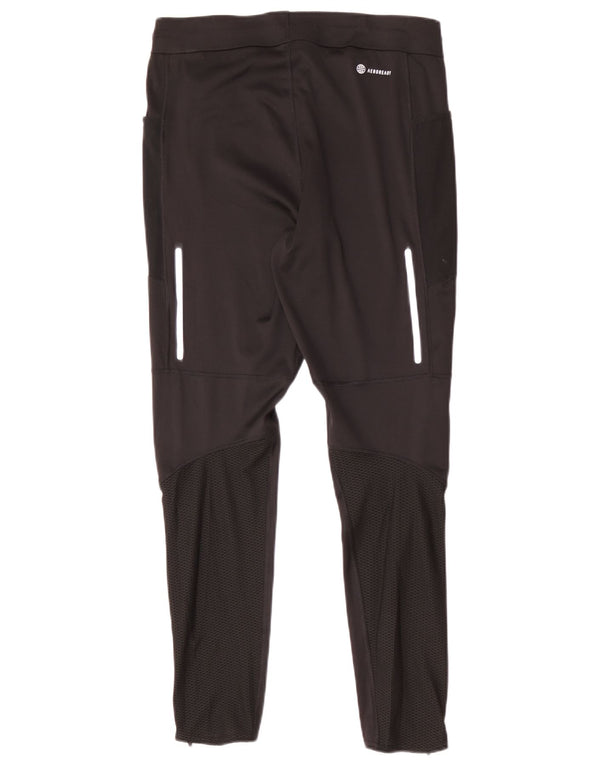 Pantaloni da tuta slim da uomo Adidas Large neri in poliestere