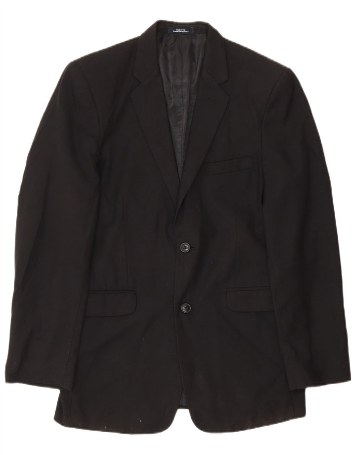 Giacca blazer a 2 bottoni Chaps Boys 15-16 anni in poliestere nero