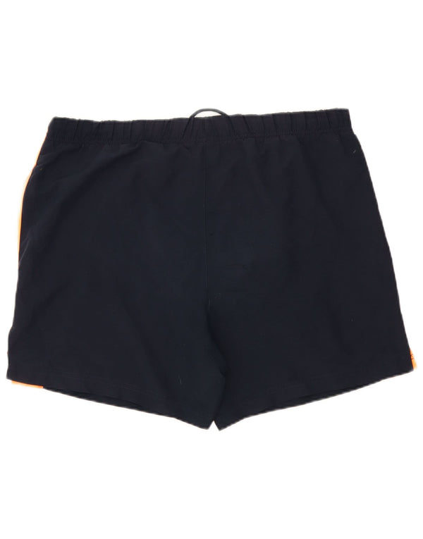 Pantaloncini sportivi Nike da uomo con grafica, grandi, in poliestere color block blu navy