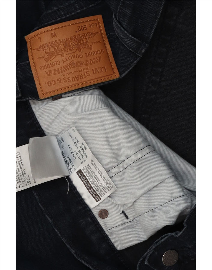 Levi's Uomo 502 Jeans affusolati regolari W42 L32 Cotone blu navy