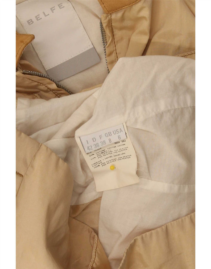Giacca pratica da donna Belfe UK 8 piccola in cotone beige
