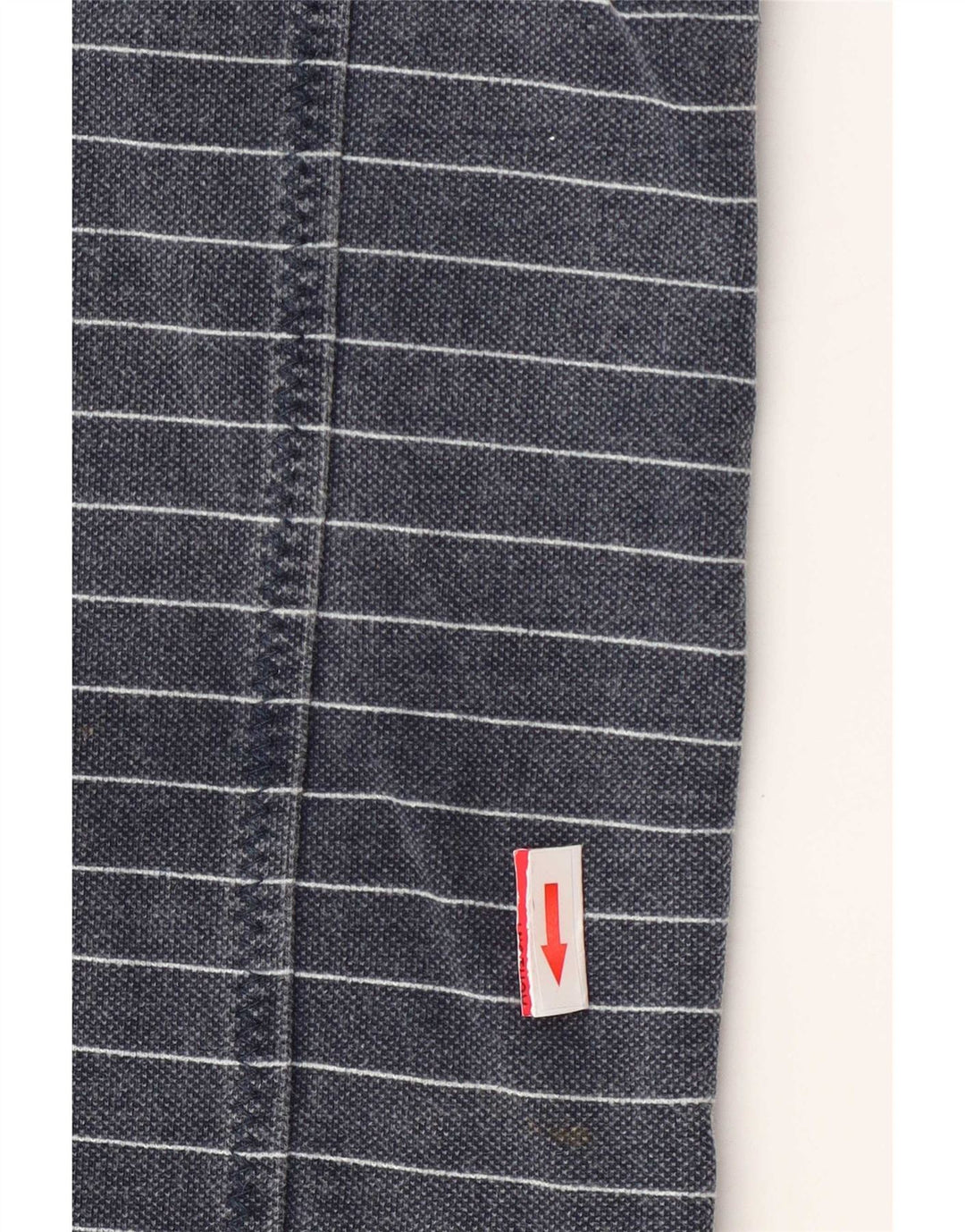 Felpa da uomo con collo con zip Fat Face, maglione medio, cotone a righe blu navy