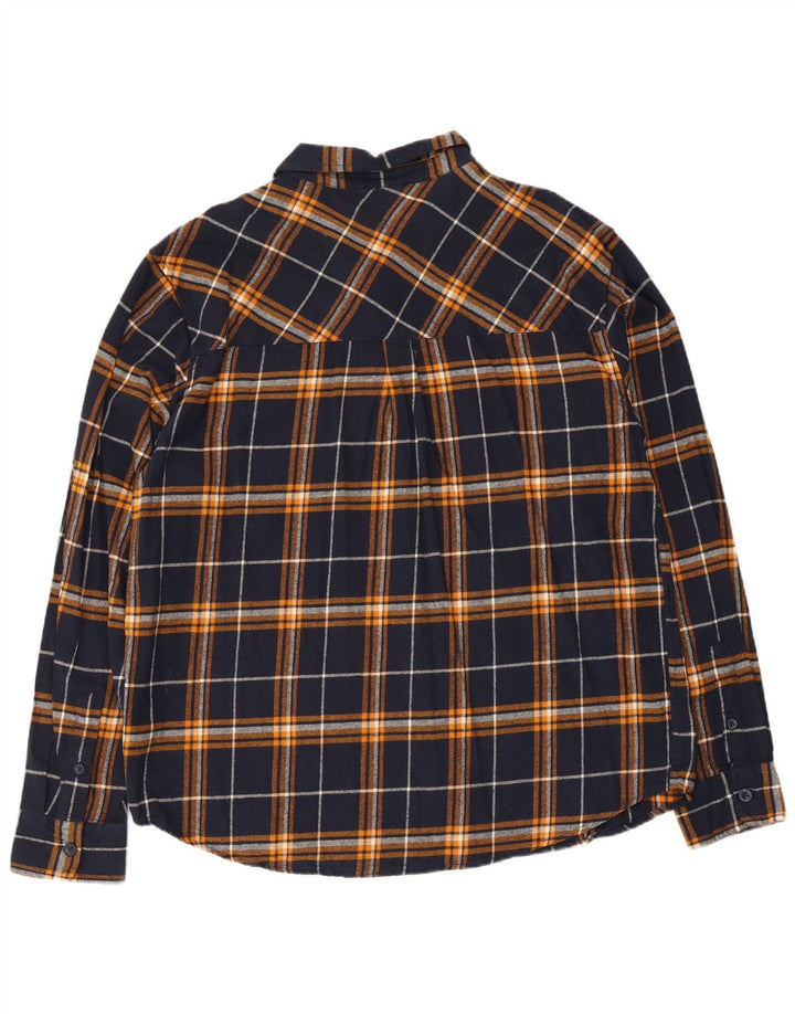 Camicia da uomo in flanella Mountain Warehouse XL in cotone a quadri blu navy