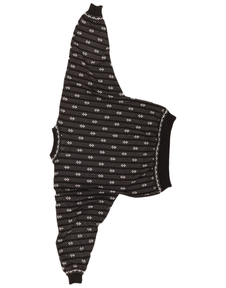 Maglione maglione girocollo oversize da donna C&A UK 14 medio a righe nere