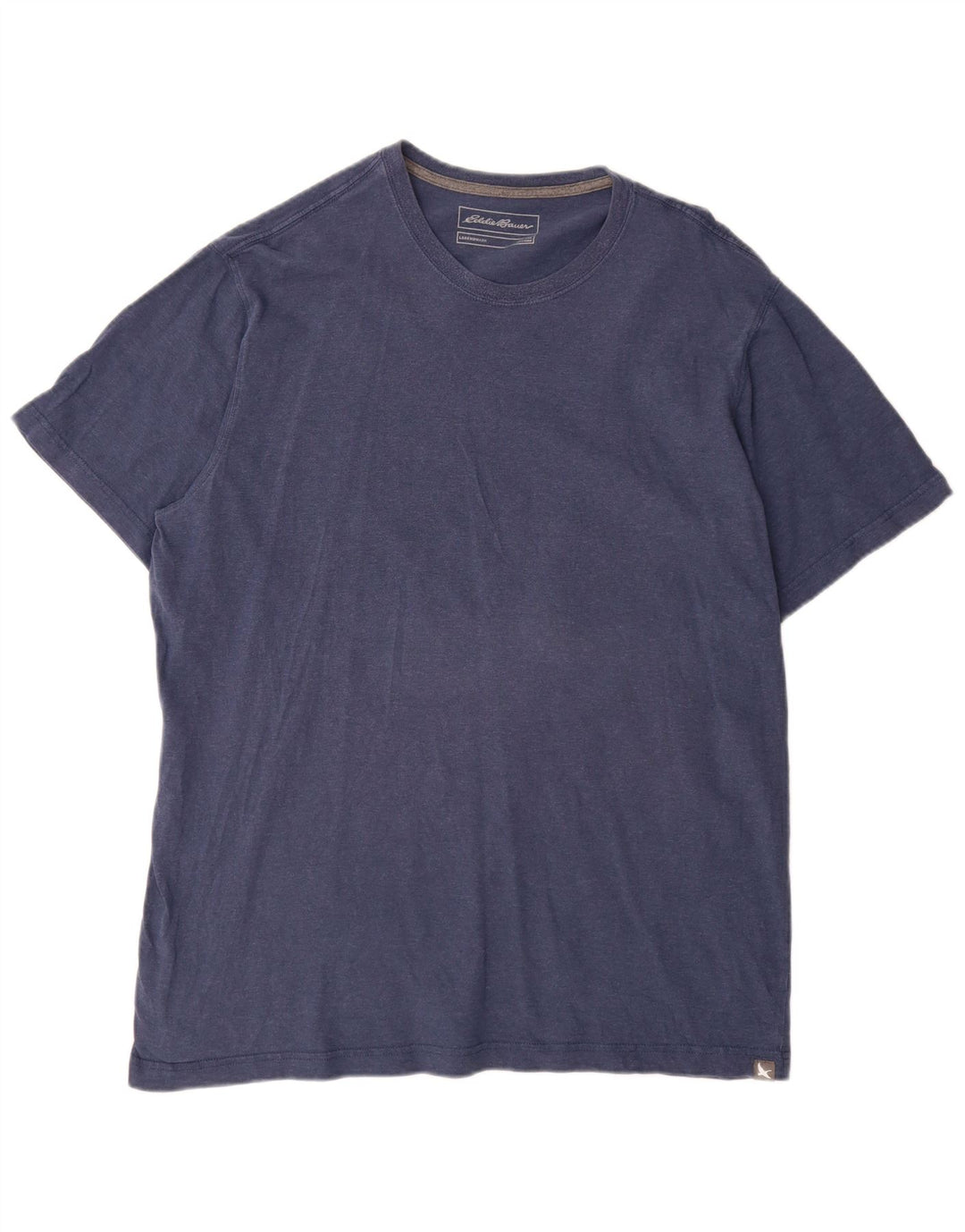 T-shirt alta da uomo Eddie Bauer Top XL in cotone blu navy