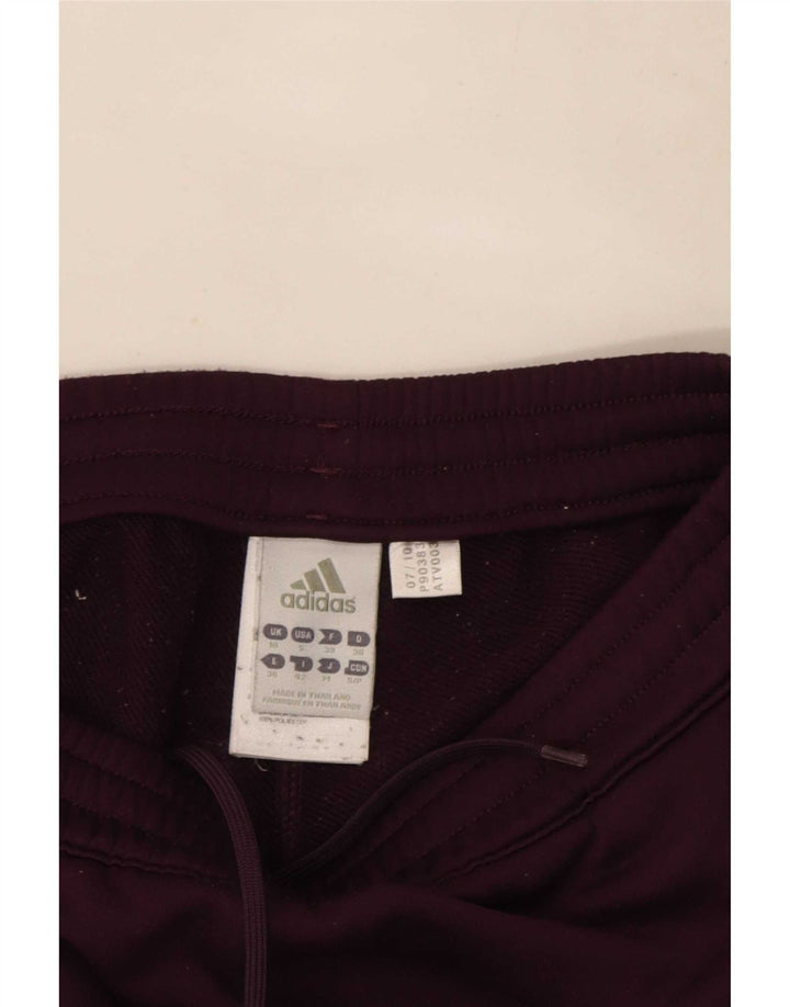Pantaloni della tuta da donna Adidas UK 10 piccoli poliestere viola