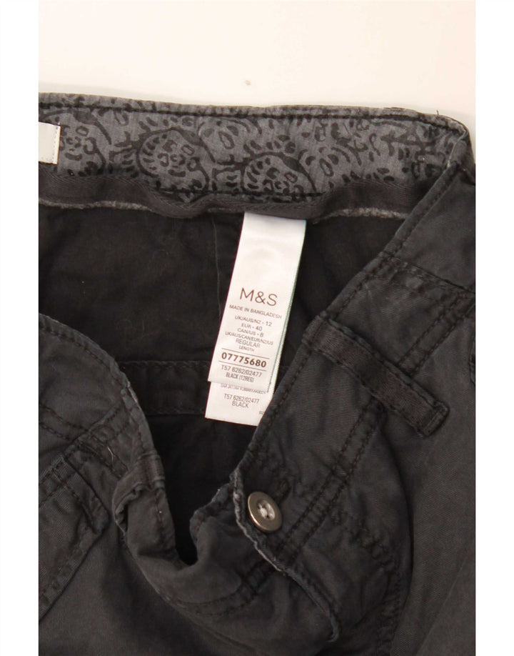 Pantaloni cargo da jogging da donna Marks & Spencer UK 12 Medium W30 L29 Grigio