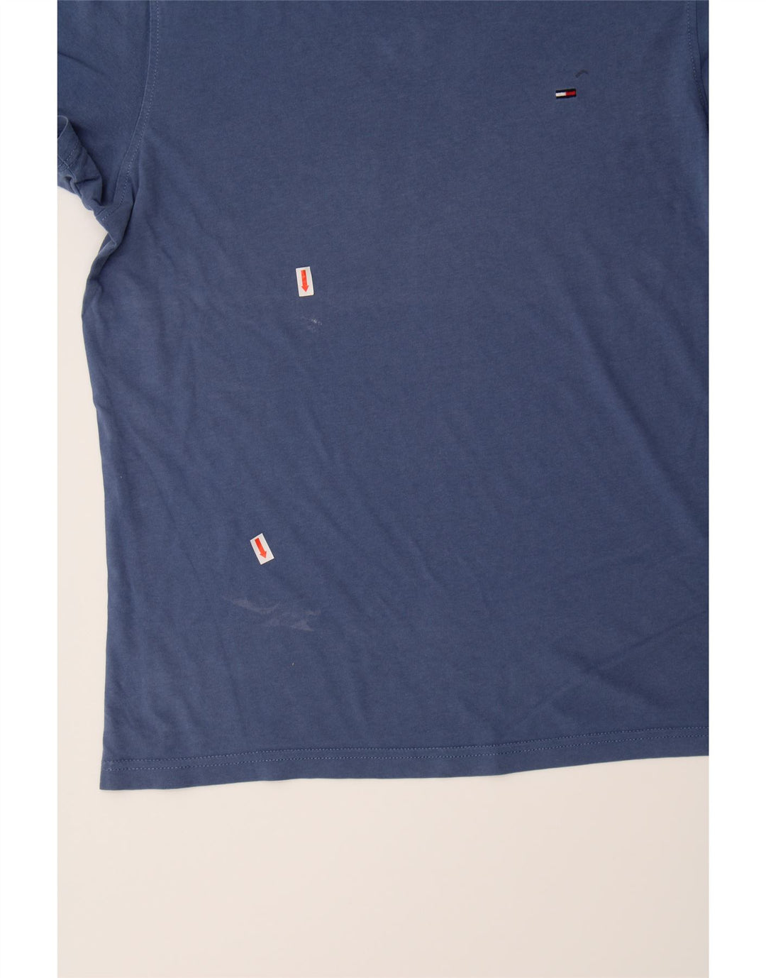 TOMMY HILFIGER Mens T-Shirt Top Small Navy Blue Vintage Tommy Hilfiger and Second-Hand Tommy Hilfiger from Messina Hembry 