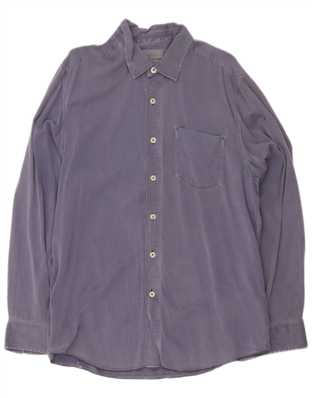 Camicia da uomo Tommy Bahama grande in cotone blu navy