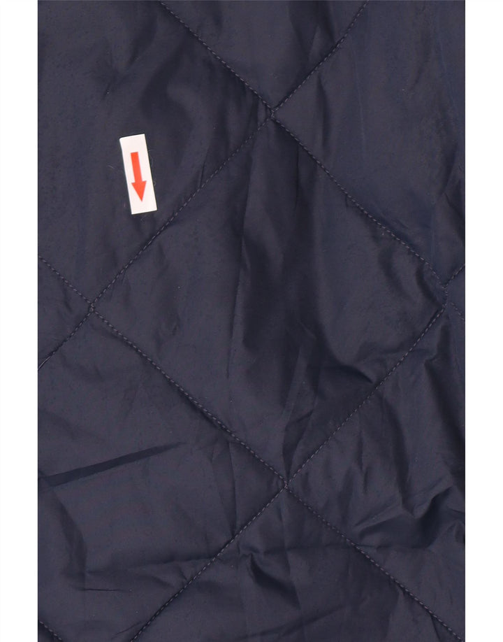 Giacca trapuntata da uomo Marks & Spencer UK 38 poliestere medio blu navy