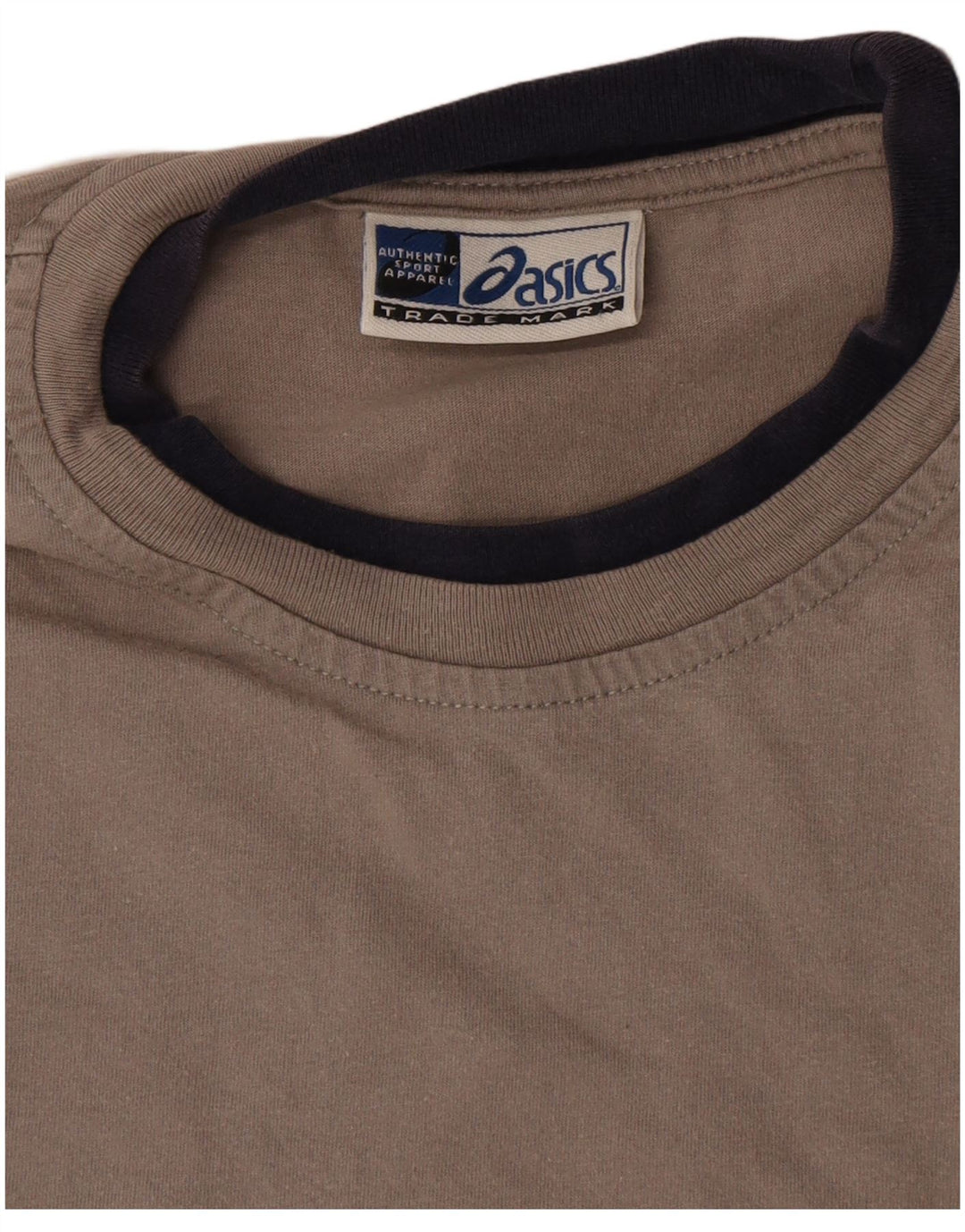 T-shirt grafica da uomo Asics Top Small in cotone color block grigio