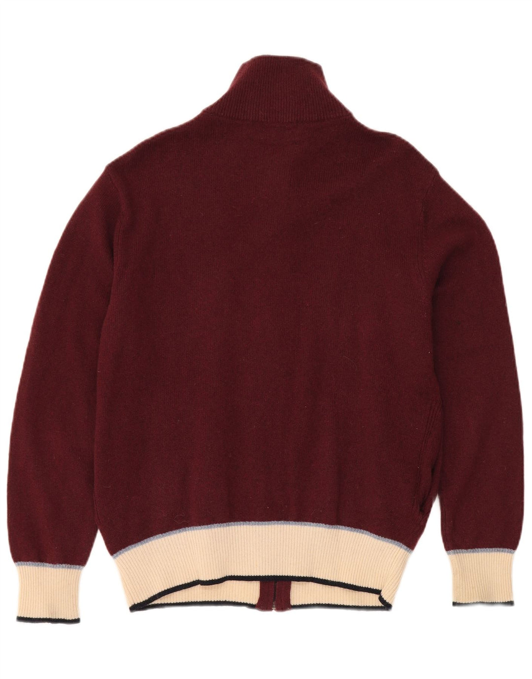 Maglione cardigan da donna KAPPA UK 16 Lana color block bordeaux grande
